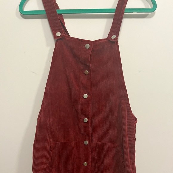 burgundy overalls dress Burgundy Corduroy Overalls